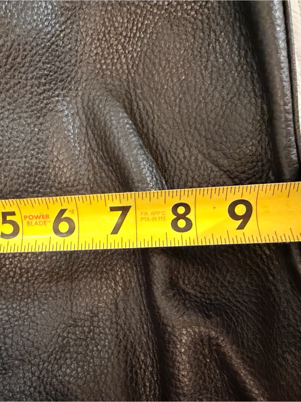 Dooney & Bourke Black Leather Shoulder Bag with Tan Trim - Picture 6 of 10